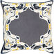 Geisha 22 inch Ivory, Mustard, Light Gray Pillow Kit