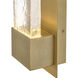 MOCO Rune LED 20 inch Heritage Brass Outdoor Wall Mount Lantern