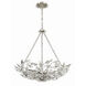 Marselle 6 Light 24 inch Antique Silver Chandelier Ceiling Light