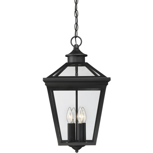 Ellijay 4 Light 12 inch Black Outdoor Hanging Lantern