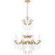 La Scala 8 Light 25 inch Parchment Gold Chandelier Ceiling Light in Heritage, Parchment Gold Cast