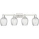 Arcadia Salina 4 Light 32.75 inch Brushed Satin Nickel Bath Vanity Light Wall Light