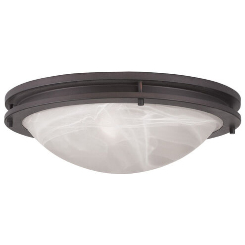 Ariel 3 Light 17 inch Bronze Flush Mount Ceiling Light