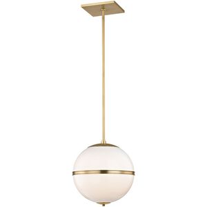 Truax 1 Light 12 inch Aged Brass Mini Pendant Ceiling Light