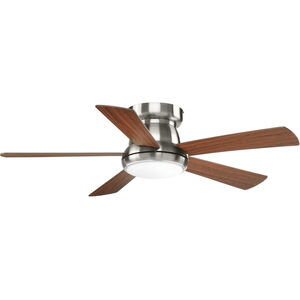 Irving 52 inch Brushed Nickel with Medium Cherry Blades Ceiling Fan, Progress LED