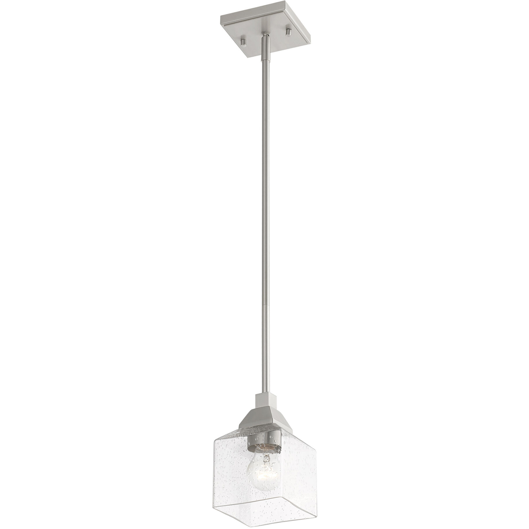 Aragon 1 Light 5 inch Brushed Nickel Mini Pendant Ceiling Light