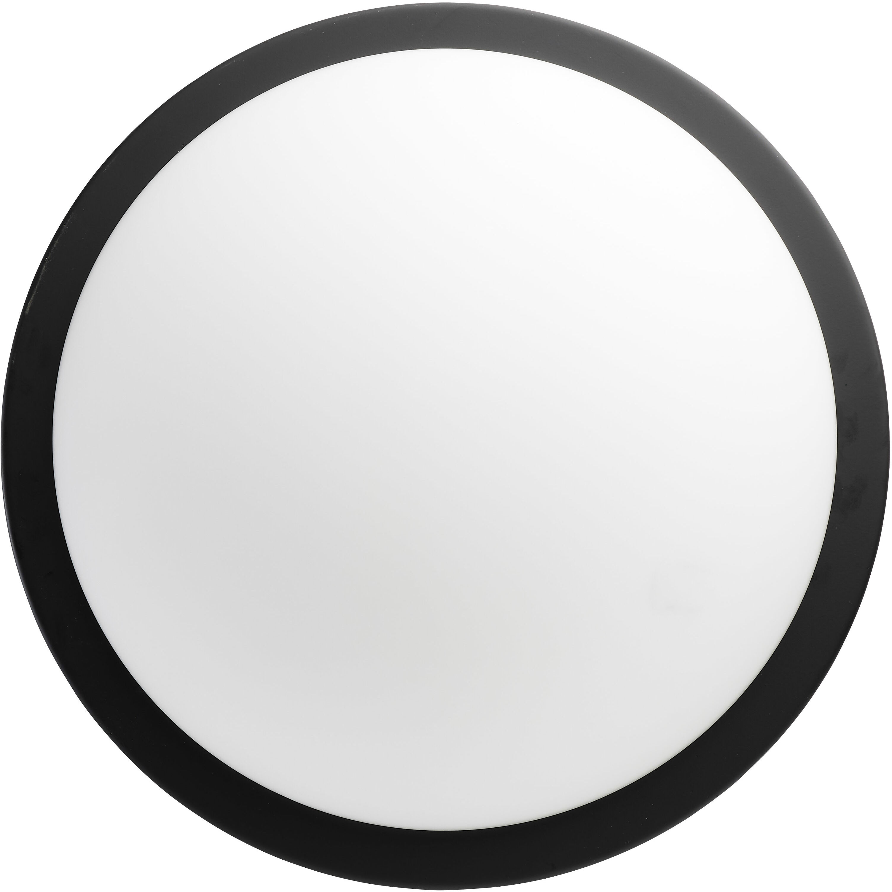 Button LED 13.38 inch Matte Black LED Flush Mount Ceiling Light