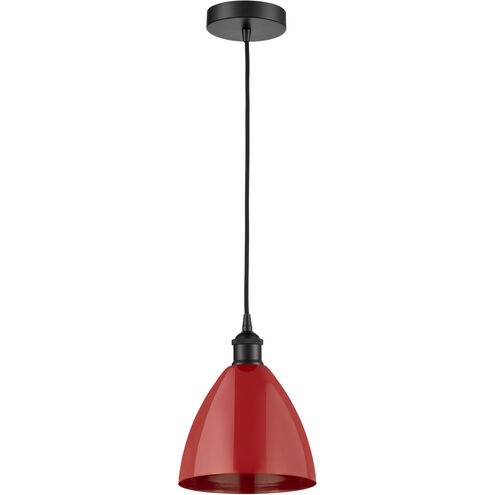 Edison Plymouth Dome 1 Light 8 inch Polished Chrome Mini Pendant Ceiling Light