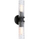 Matteo Lighting Weaver 2 Light 4.75 inch Black Wall Sconce Wall Light W32112BK - Open Box