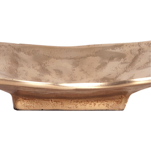 Scrolled Metal Gold Tray, Small