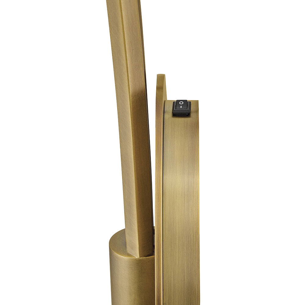 Glenn Sconce Wall Light in Heritage Brass with Chrome