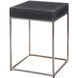 Jase 20 X 14 inch Black Concrete Look and Brushed Nickel Accent Table