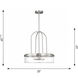 Anders 4 Light 20 inch Satin Brass Pendant Ceiling Light