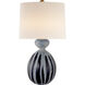 AERIN Gannet Drizzled Cobalt Table Lamp