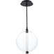 Anakin LED 9.88 inch Black Pendant Ceiling Light, dweLED
