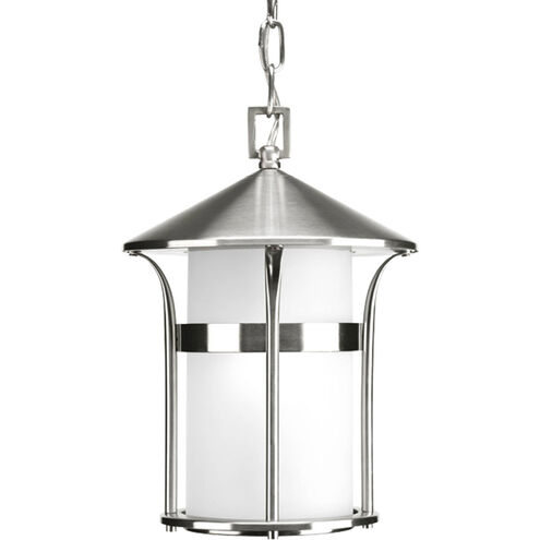 Welcome 1 Light 9 inch Stainless Steel Outdoor Hanging Lantern