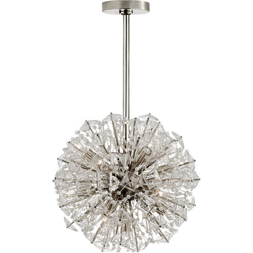 kate spade new york Dickinson 13 Light 17 inch Polished Nickel Chandelier Ceiling Light, Small