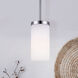 Madison 1 Light 4 inch Brushed Nickel Pendant Ceiling Light
