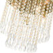 Elizabeth 5 Light 14 inch Antique Brass Flush Mount Ceiling Light