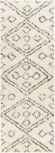 Beni Shag 87 X 31 inch Black Rug in 2.5 x 8, Runner