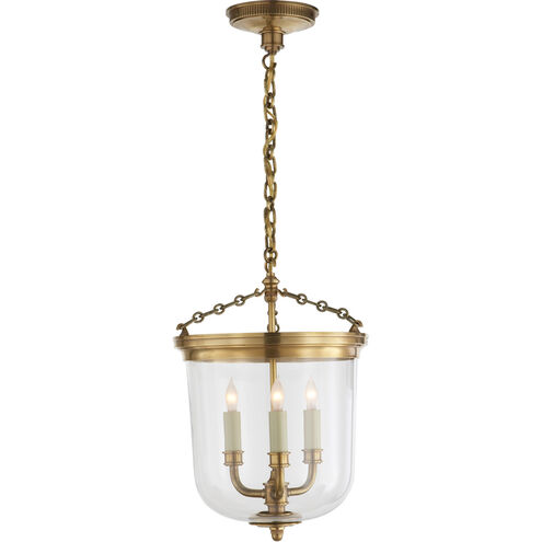 Thomas O'Brien Merchant 3 Light 12 inch Hand-Rubbed Antique Brass Pendant Ceiling Light