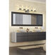 Archer 5 Light 38 inch Polished Nickel Vanity Wall Light