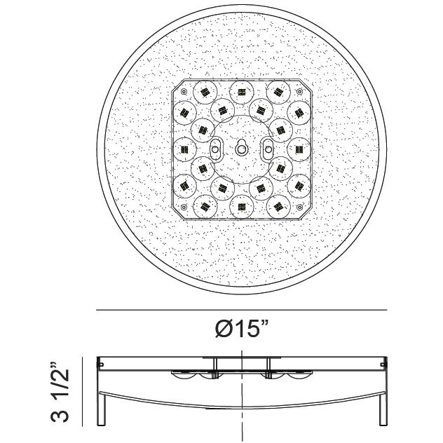 Novalee LED 15 inch Matte White Flush Mount Ceiling Light