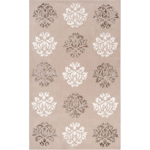 Tamira 156 X 108 inch Brown and Neutral Area Rug, Polyester and Wool