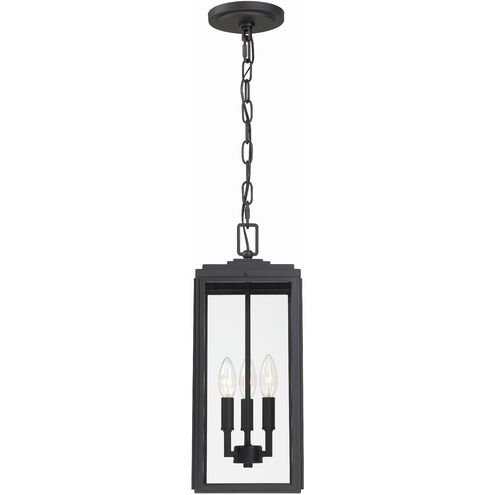 Byron 3 Light 7.5 inch Matte Black Pendant Ceiling Light