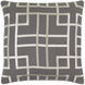 Tate 22 X 22 inch Charcoal and Beige Throw Pillow