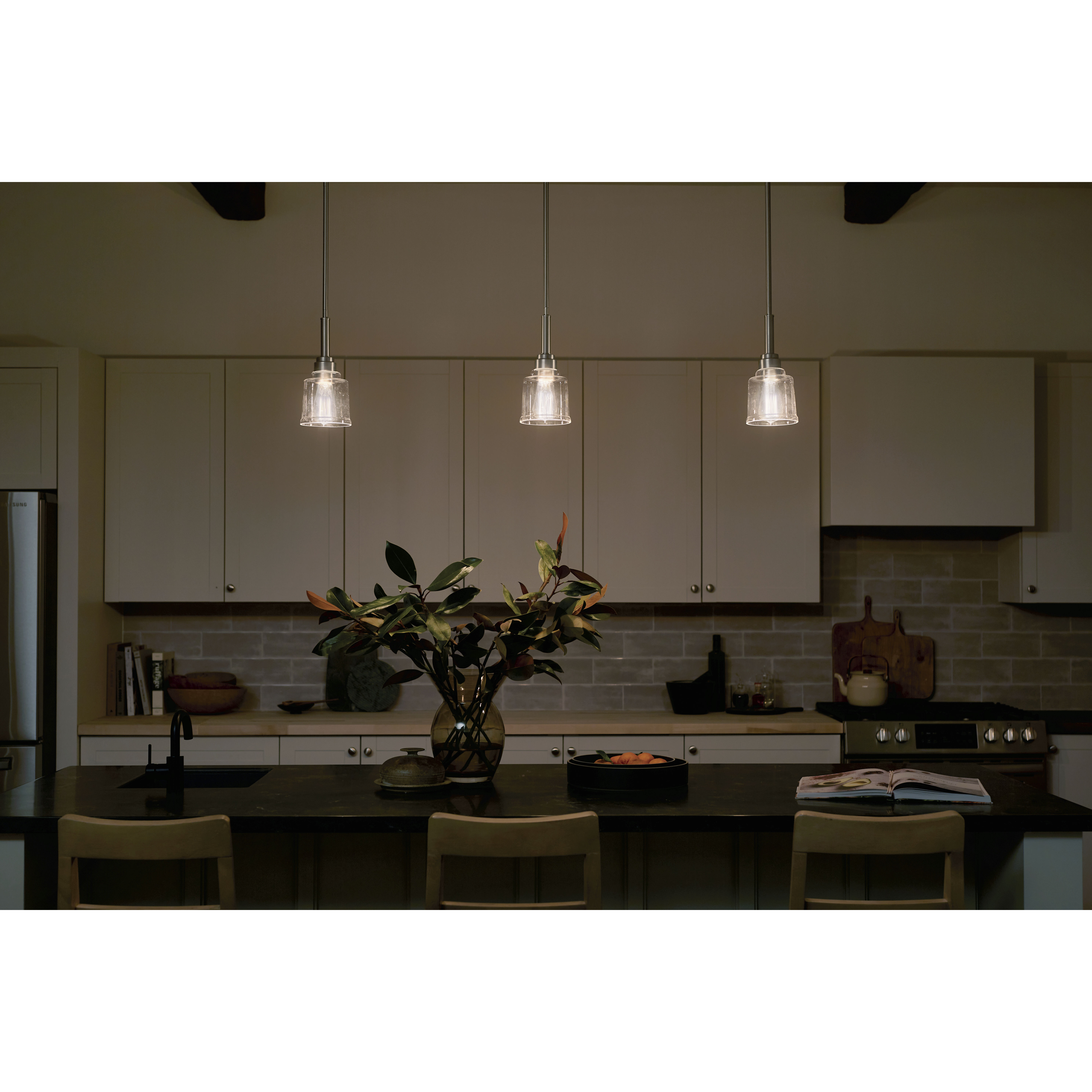 Aivian 1 Light 5.25 inch Nickel Textured Mini Pendant Ceiling Light