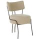 Enid Oatmeal Linen and Natural Iron Chair