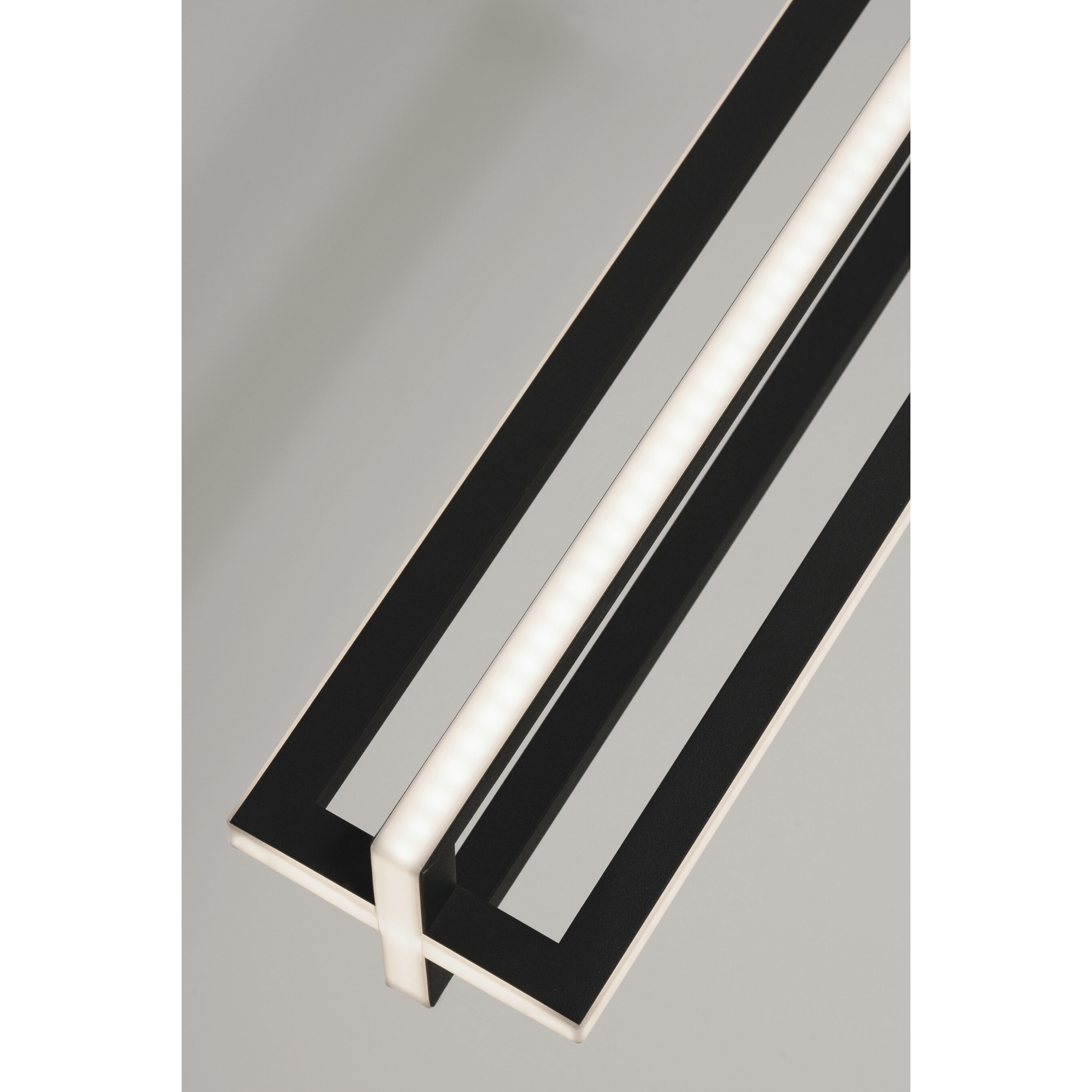 Cass LED 5 inch Black Linear Pendant Ceiling Light