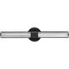 Georgette LED 27.75 inch Black Bath Light Wall Light