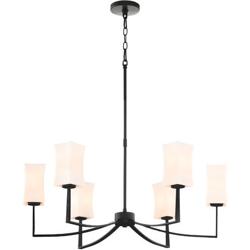 Ayala 6 Light 32.75 inch Matte Black Chandelier Ceiling Light