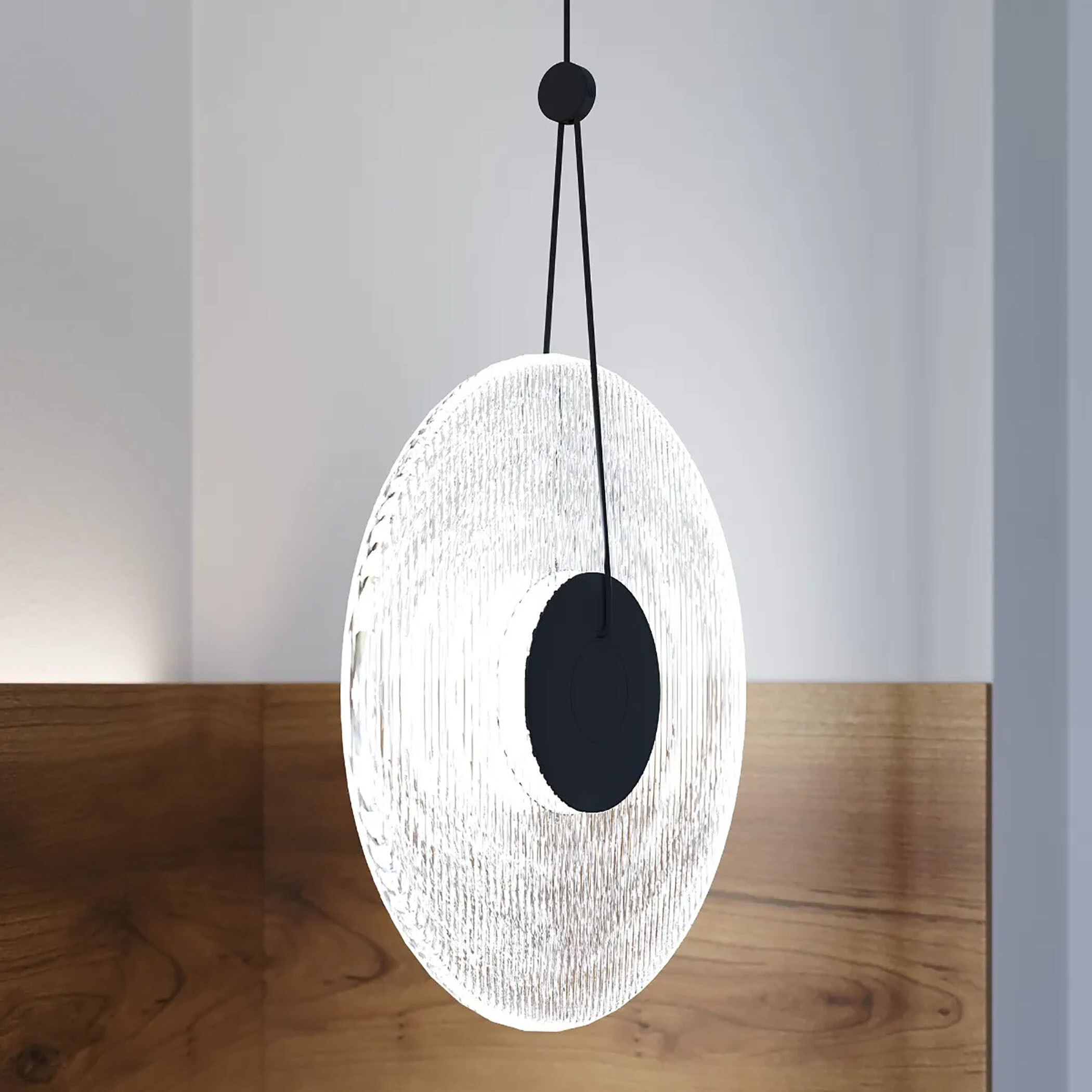 Meclisse LED 9 inch Satin Black Pendant Ceiling Light