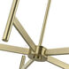 Copenhagen 5 Light 25 inch Antique Brass Chandelier Ceiling Light
