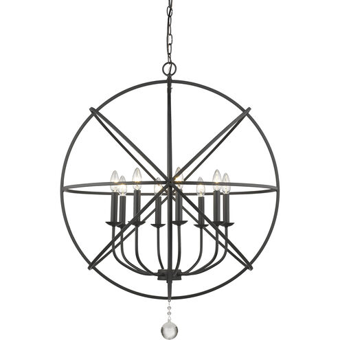 Tull 8 Light 30 inch Matte Black Chandelier Ceiling Light
