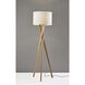 Brooklyn 63.25 inch 150.00 watt Natural Wood Floor Lamp Portable Light