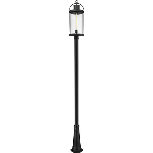 Roundhouse 1 Light 125.25 inch Black Outdoor Post Mounted Fixture