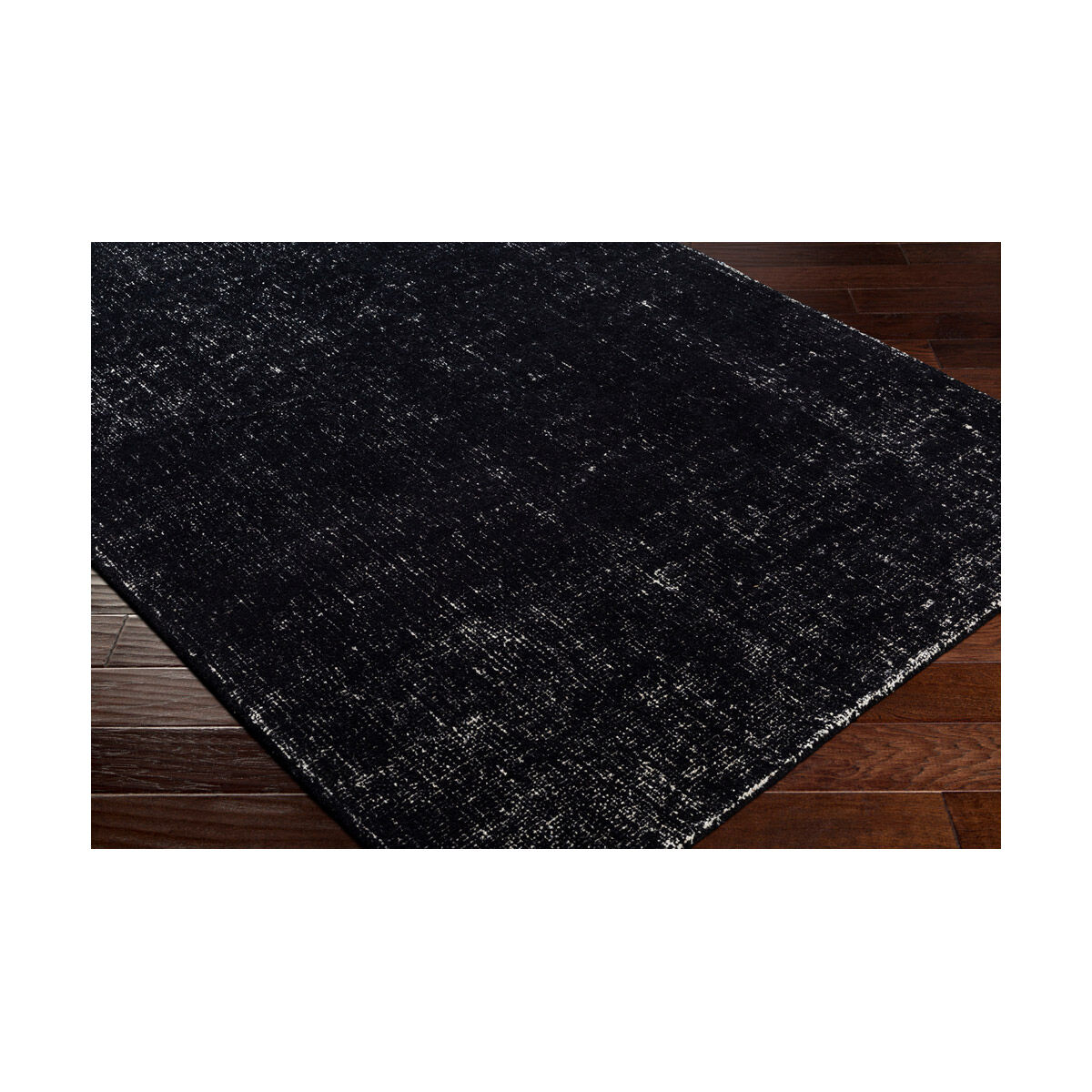 Messina 120 X 96 inch Black/White Handmade Rug in 8 x 10, Rectangle