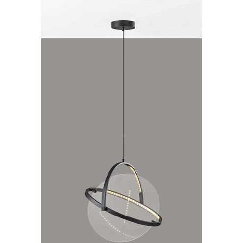 Orsa LED 18 inch Black Pendant Ceiling Light, ADS360