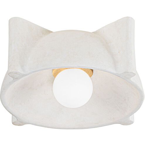 Modesto 1 Light 13 inch Vintage Gold Leaf Flush Mount Ceiling Light