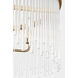 Drew & Jonathan Finley 4 Light 24 inch Satin Brass Chandelier Ceiling Light in LED