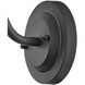 Wallace Outdoor Barn Light in Museum Black with Gloss Black, Gooseneck