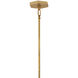 Lisa McDennon Sura 6 Light 35 inch Distressed Brass Chandelier Ceiling Light, Drum