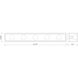 Kube 5 Light 39.5 inch Matte Black and Chrome Vanity Wall Light