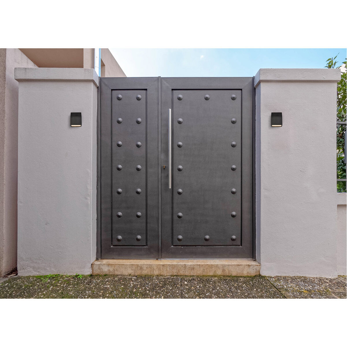 Raine 6 inch Black Outdoor Wall Light