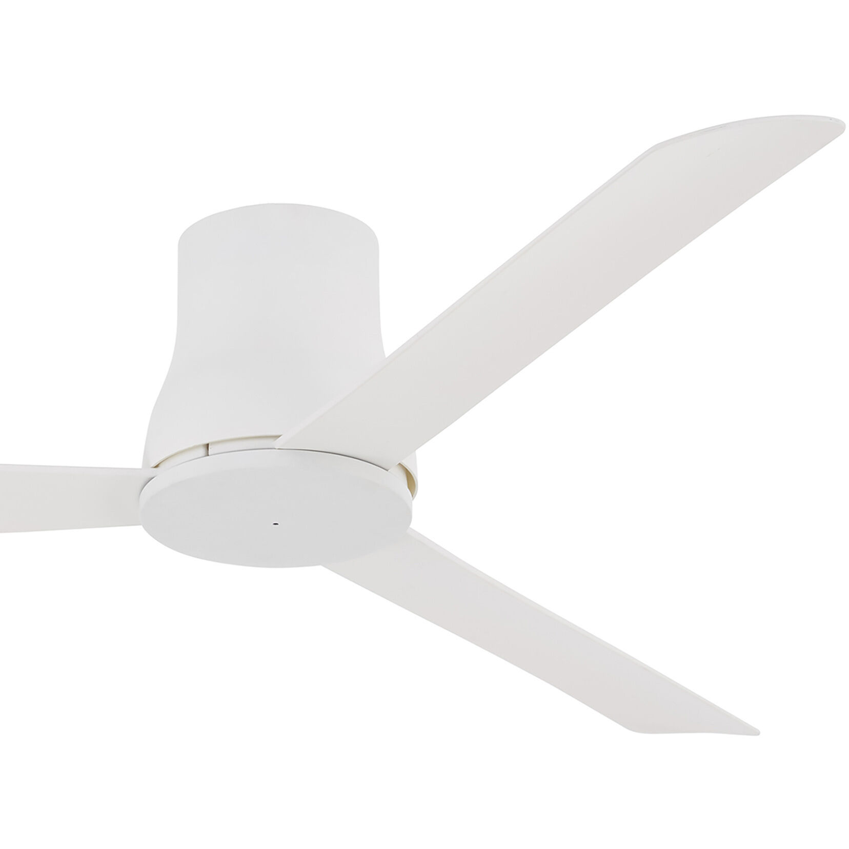 Simple Flush 52 inch Flat White Outdoor Hugger Fan