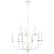 Hartford 9 Light 29 inch Farmhouse White Chandelier Ceiling Light